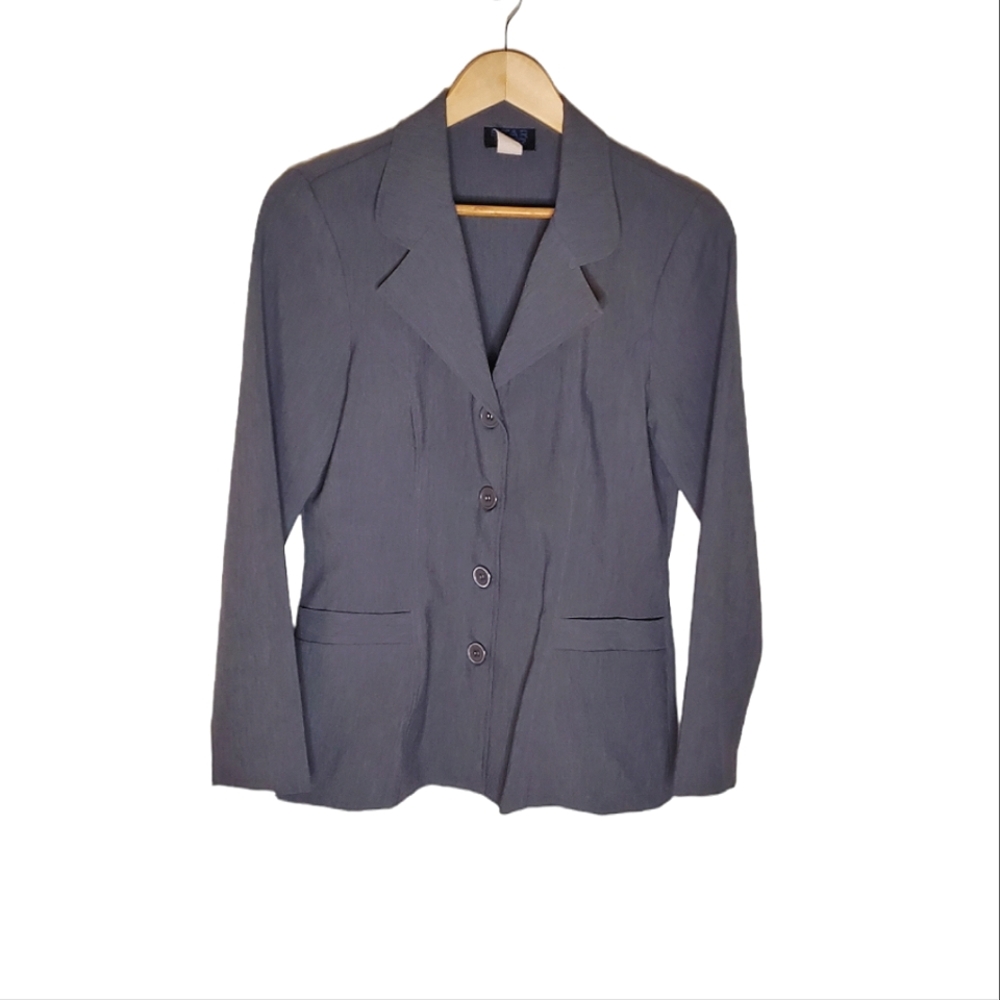 Y2K Gray Business Casual Single Breasted Blazer